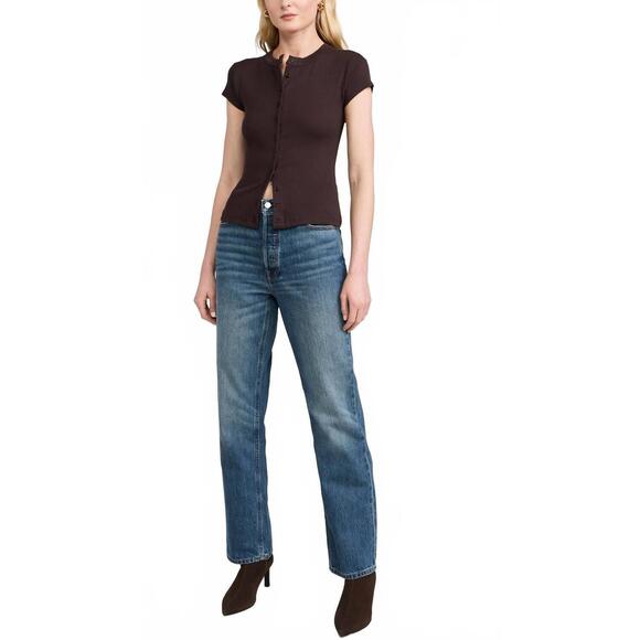 NEW ALEX MILL the bev relaxed jean in vintage dark indigo - Picture 5 of 5